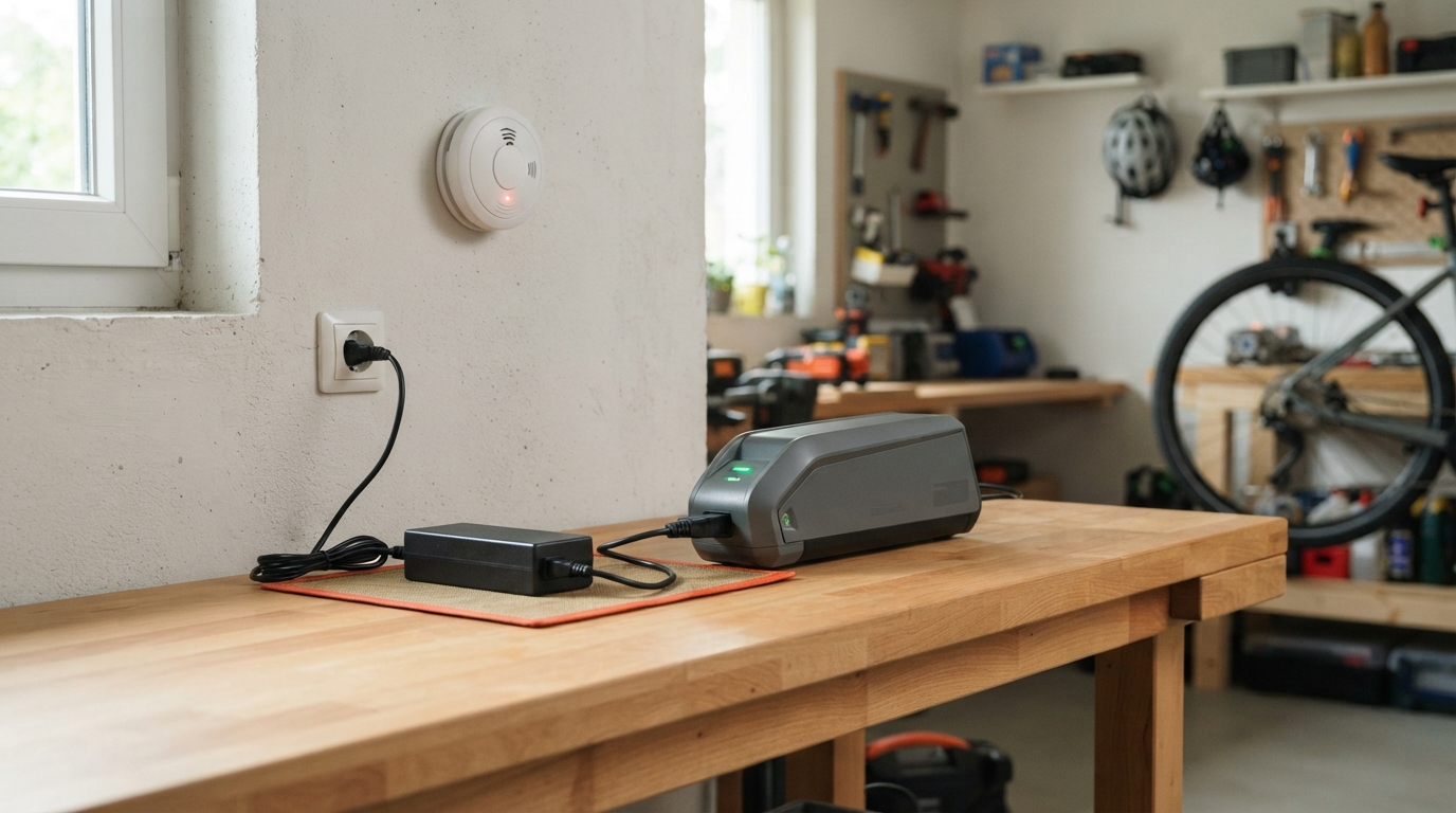Safe e-bike battery charging